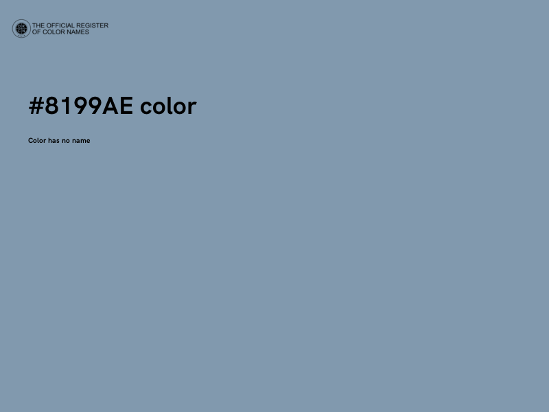 #8199AE color image