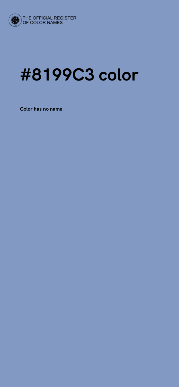 #8199C3 color image