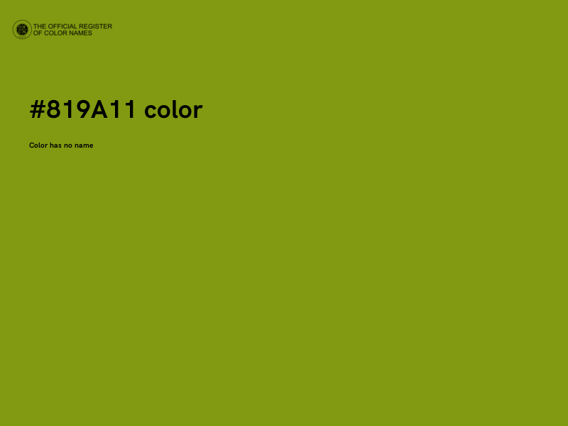 #819A11 color image