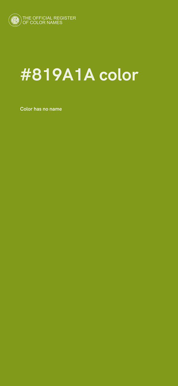 #819A1A color image