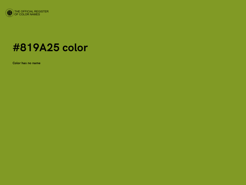 #819A25 color image
