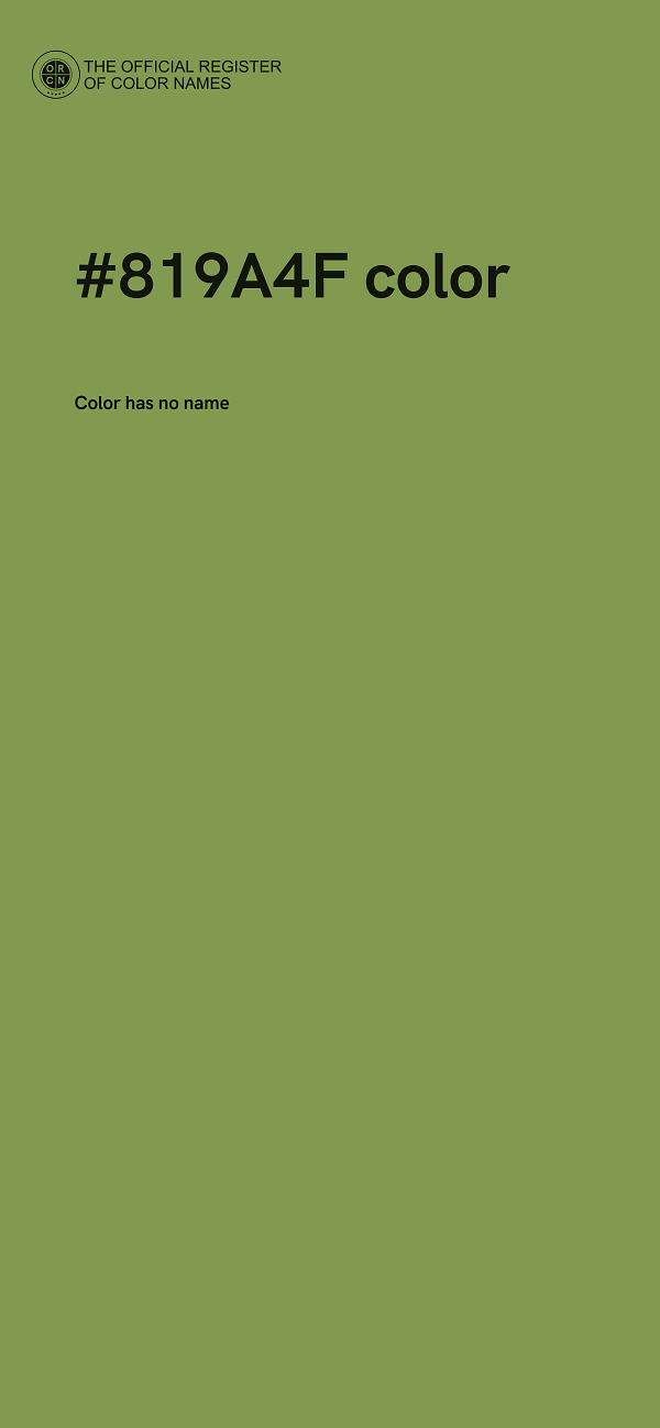 #819A4F color image