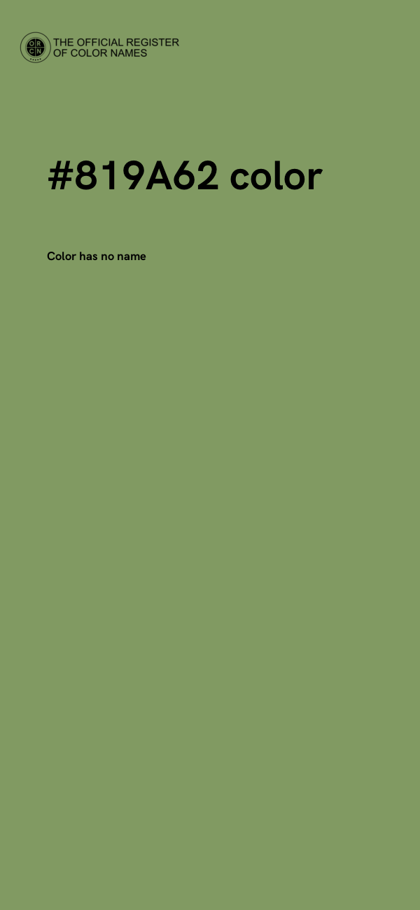 #819A62 color image