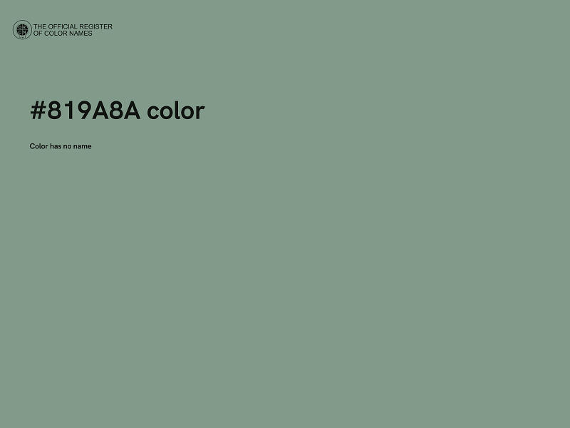 #819A8A color image