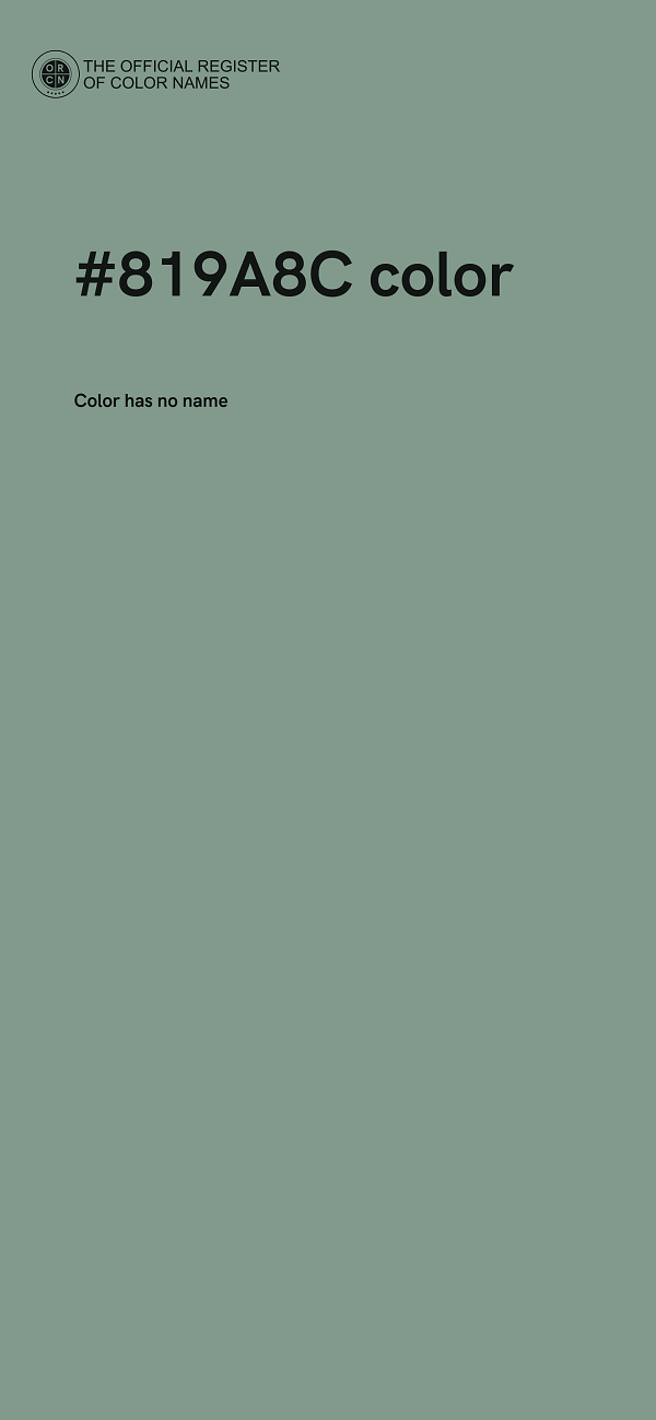 #819A8C color image