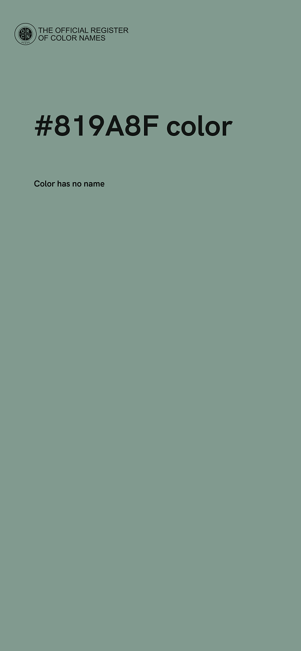 #819A8F color image