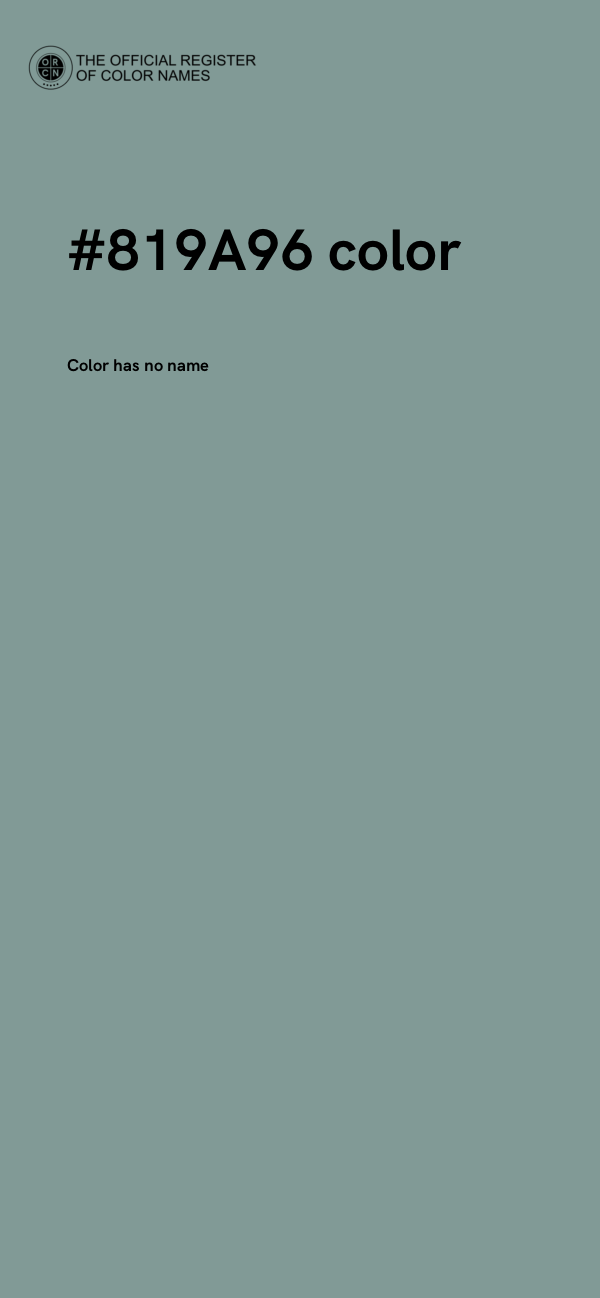 #819A96 color image