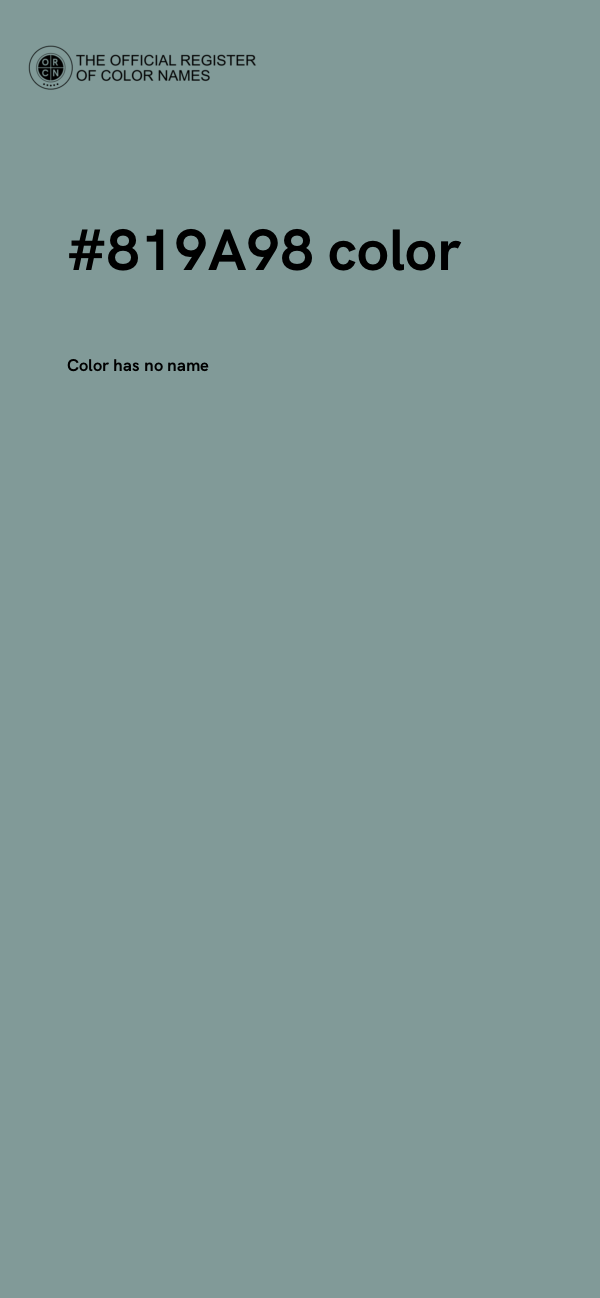 #819A98 color image