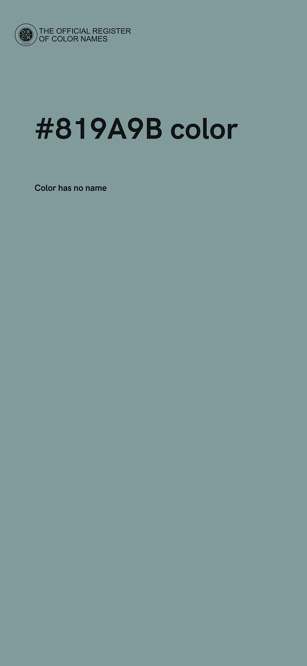 #819A9B color image
