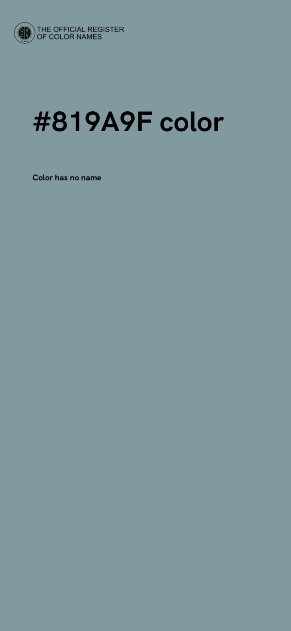 #819A9F color image