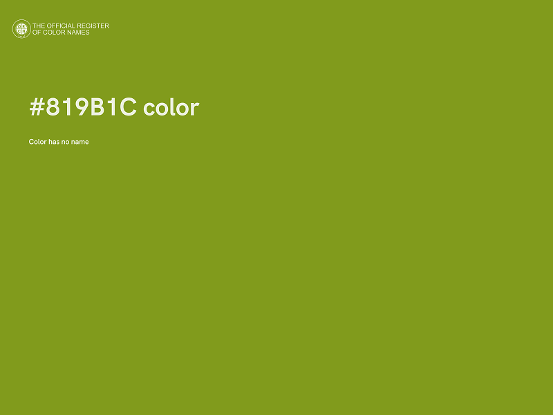 #819B1C color image