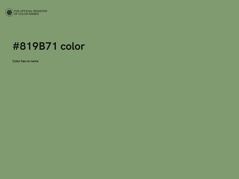 #819B71 color image