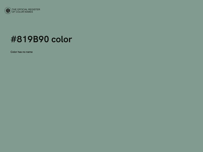#819B90 color image