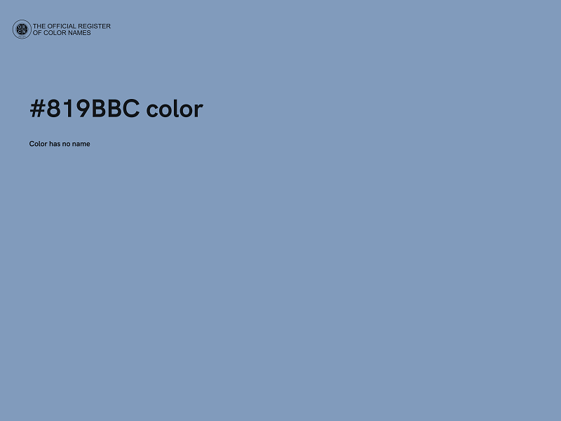 #819BBC color image