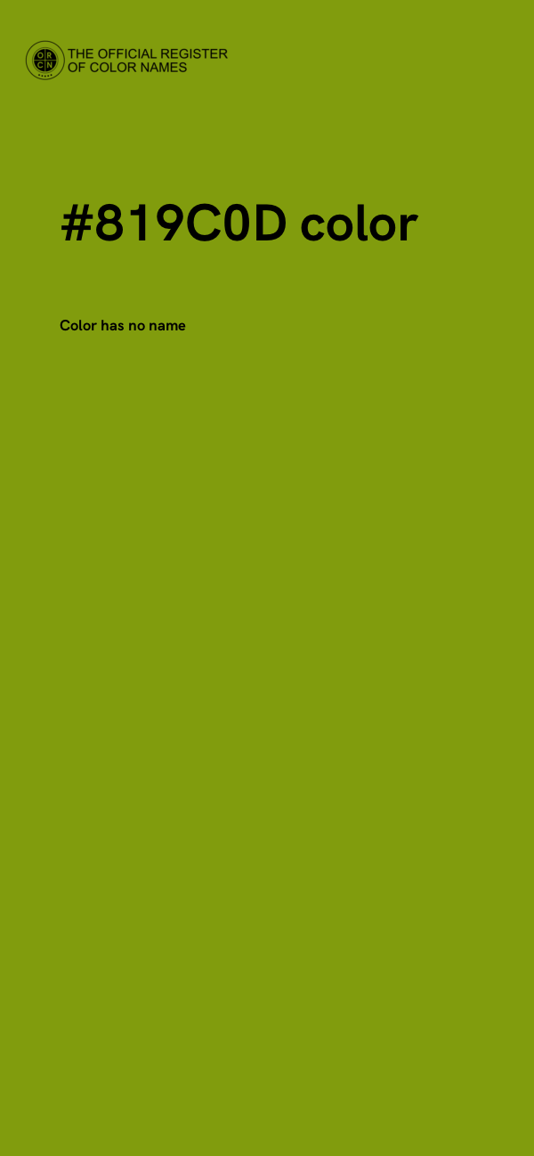 #819C0D color image