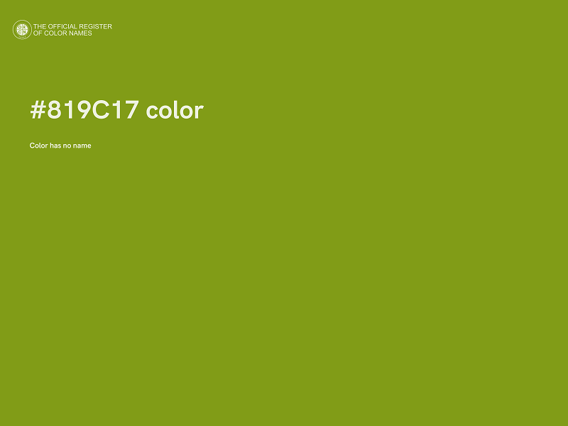 #819C17 color image