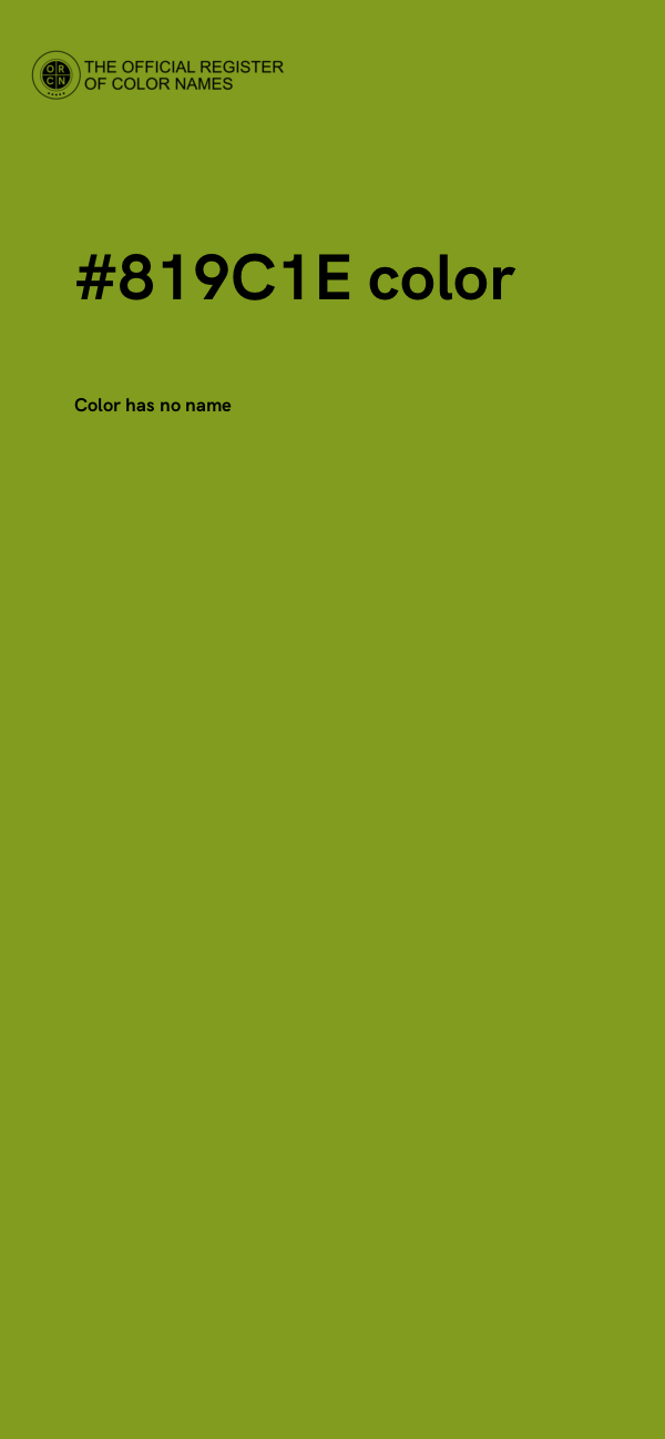 #819C1E color image