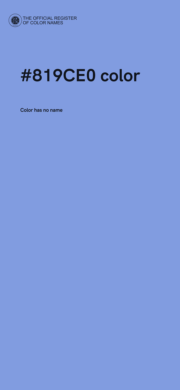 #819CE0 color image