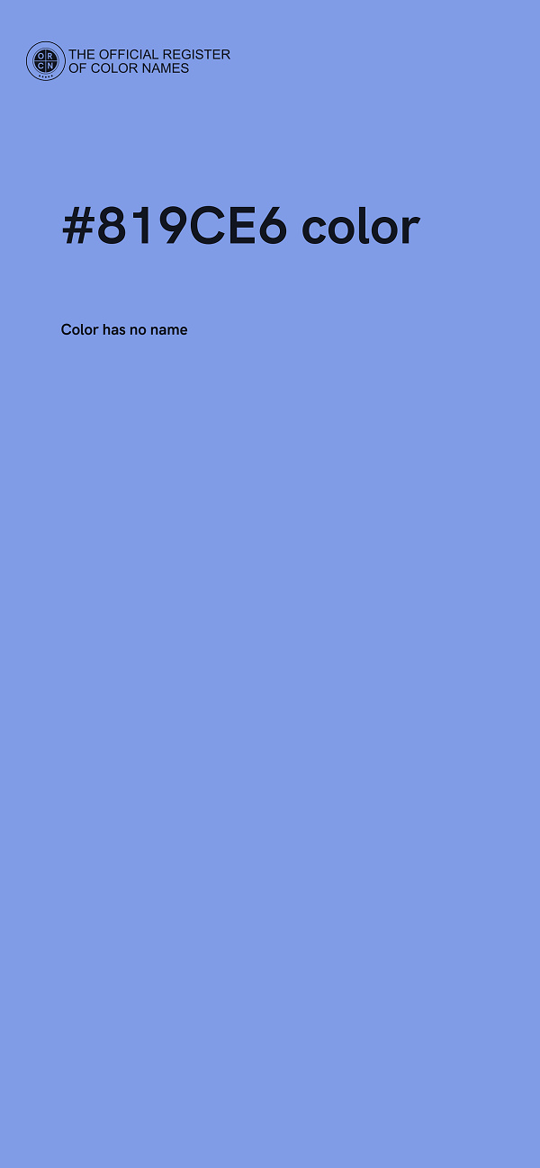 #819CE6 color image