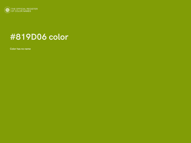#819D06 color image
