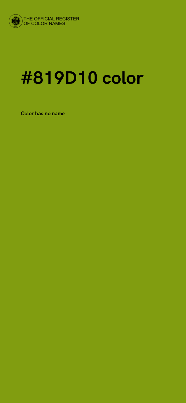 #819D10 color image