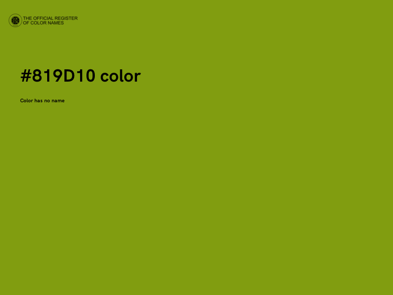 #819D10 color image