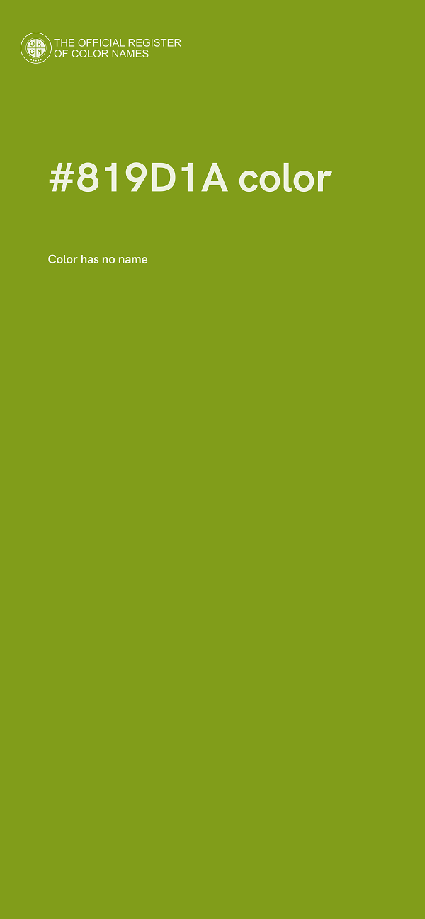 #819D1A color image