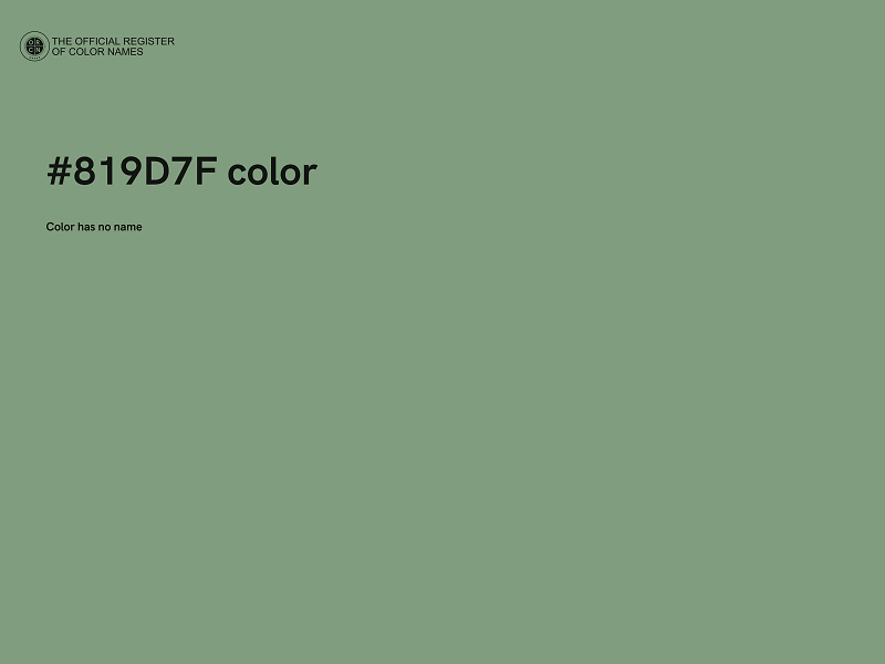 #819D7F color image