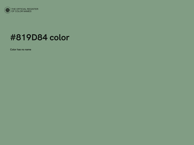 #819D84 color image