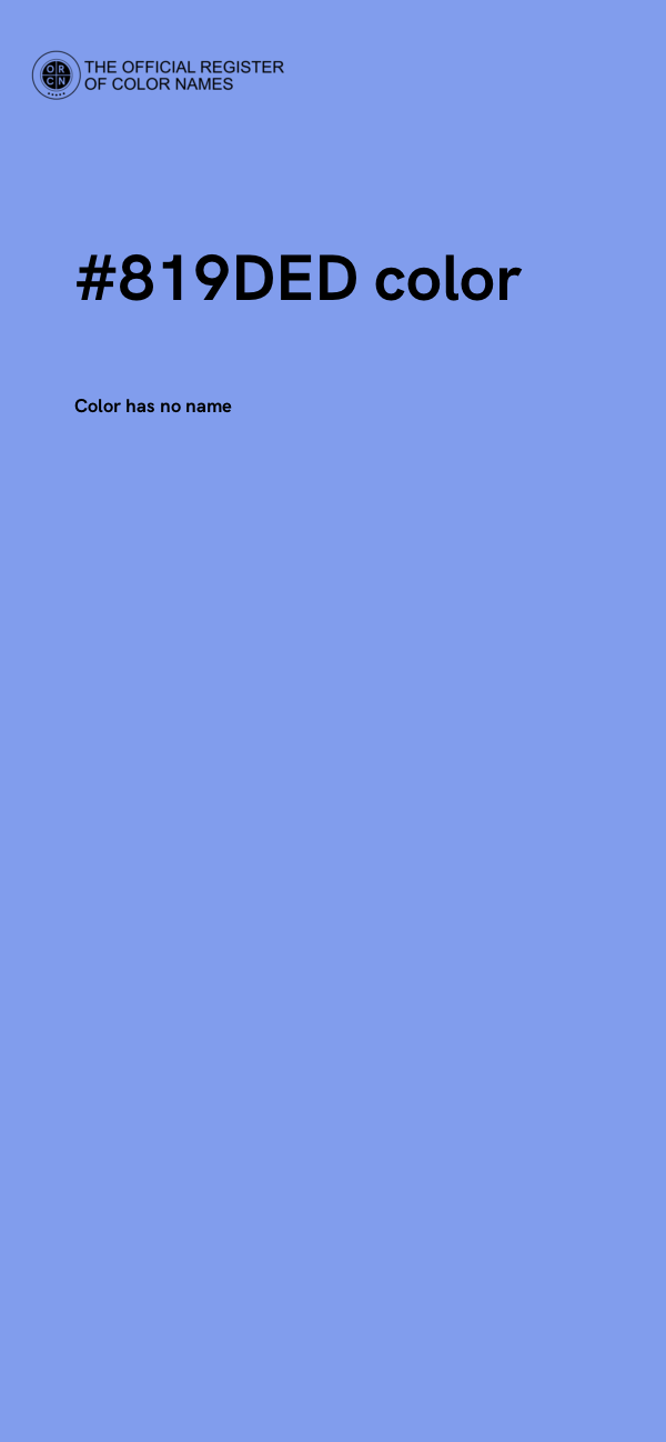 #819DED color image