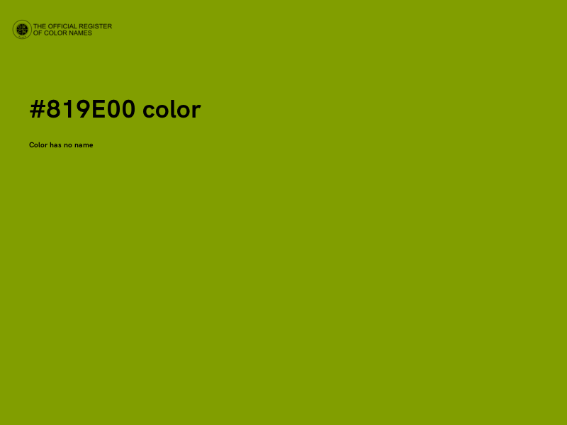 #819E00 color image