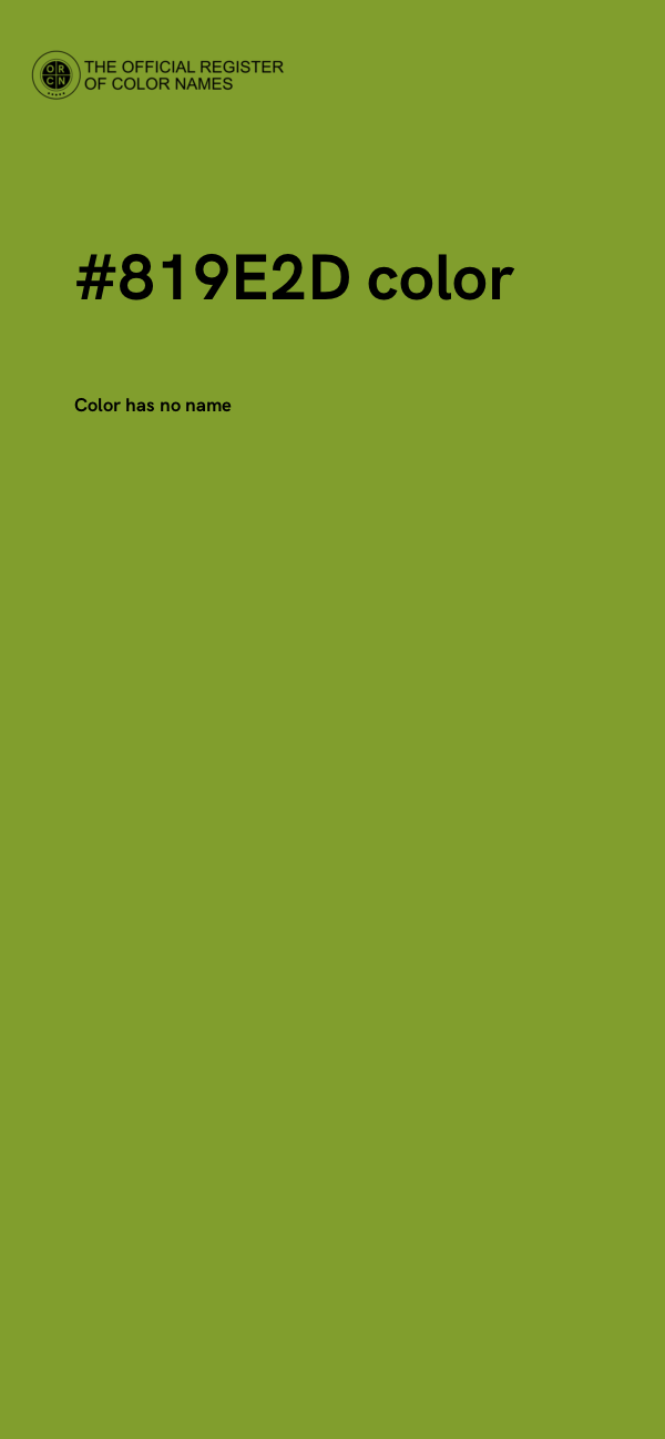 #819E2D color image