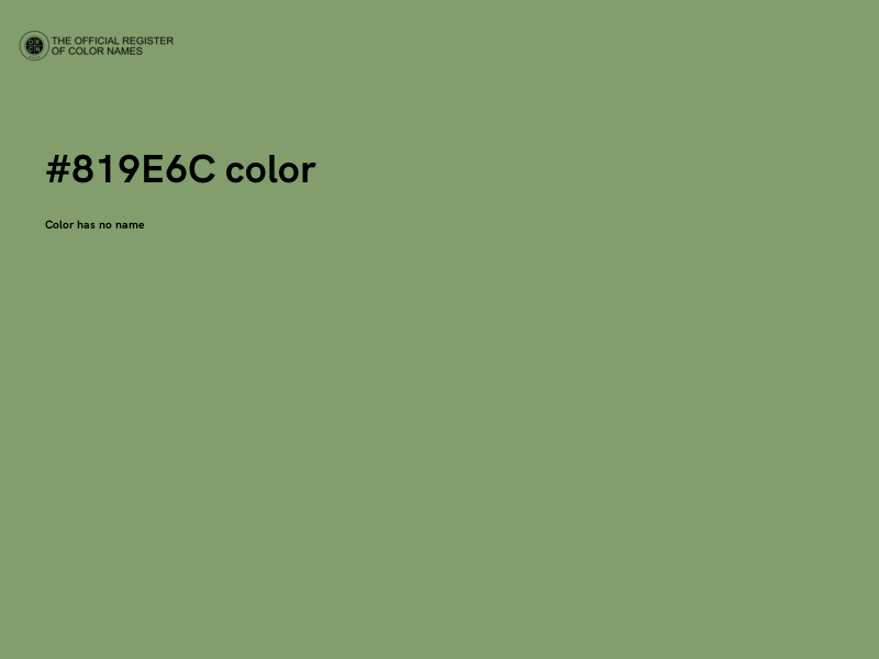 #819E6C color image