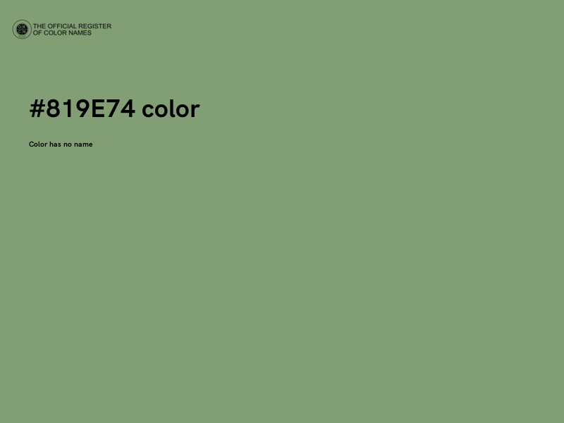 #819E74 color image