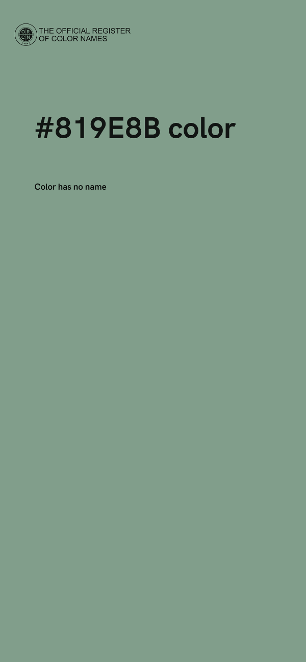 #819E8B color image