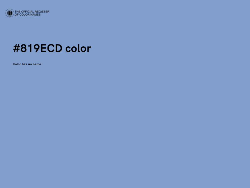 #819ECD color image