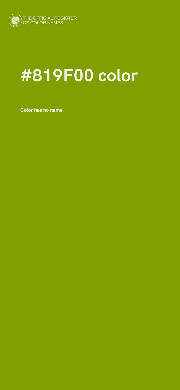 #819F00 color image