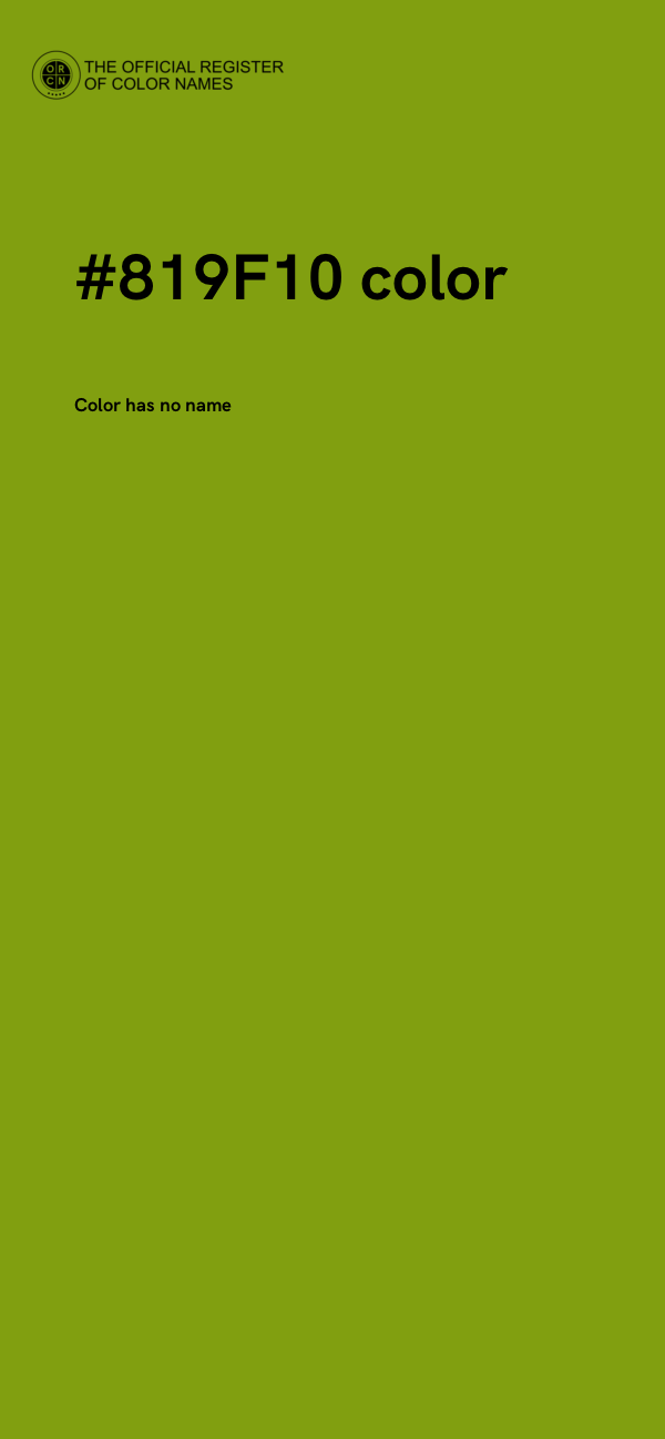 #819F10 color image
