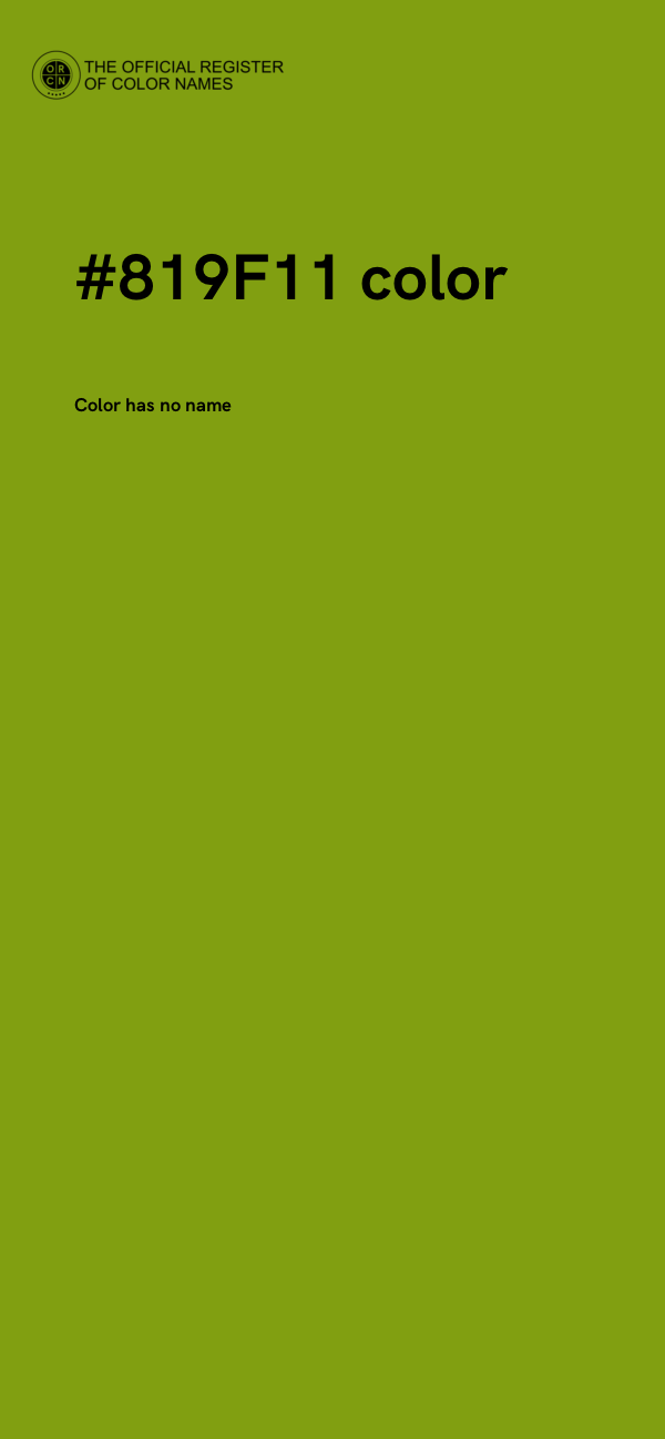 #819F11 color image