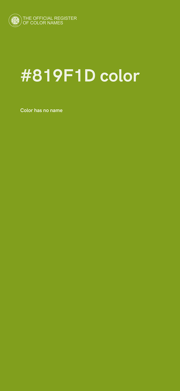 #819F1D color image
