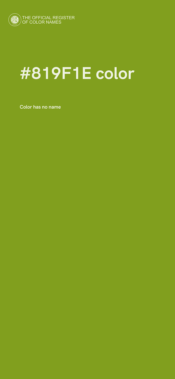 #819F1E color image