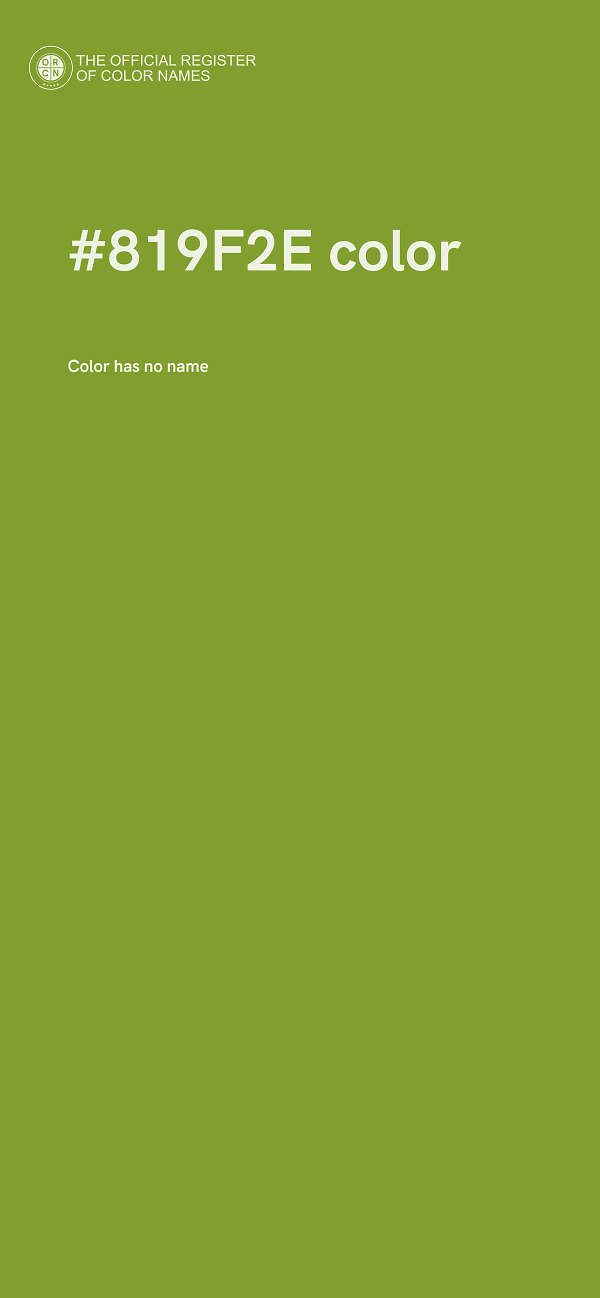 #819F2E color image