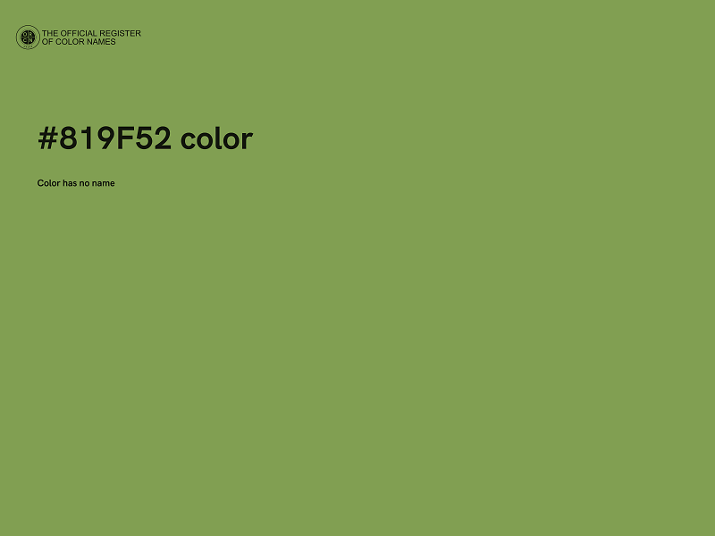 #819F52 color image
