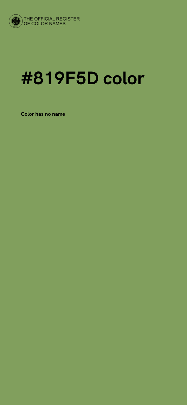 #819F5D color image