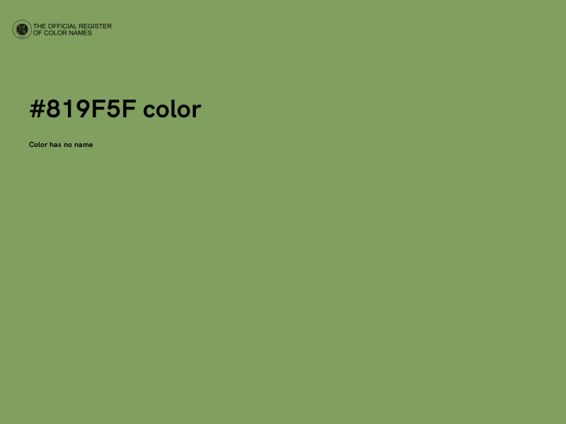 #819F5F color image