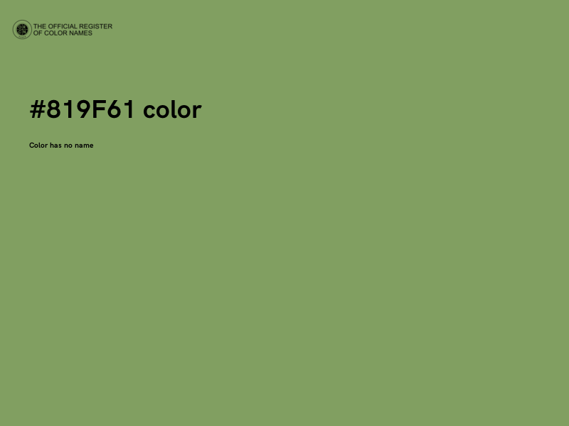 #819F61 color image