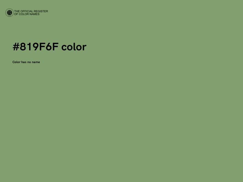 #819F6F color image