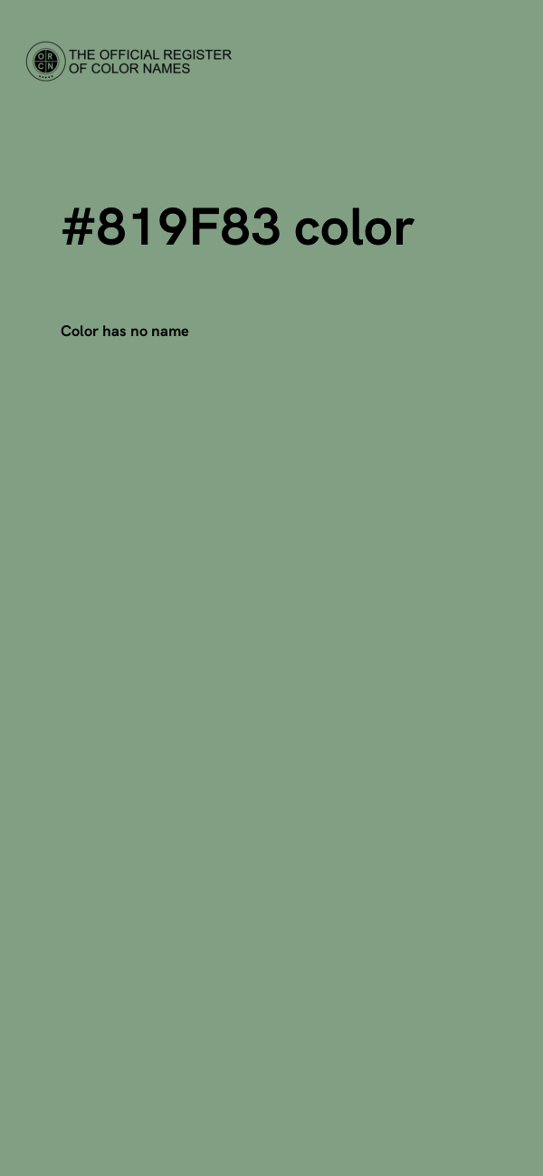 #819F83 color image