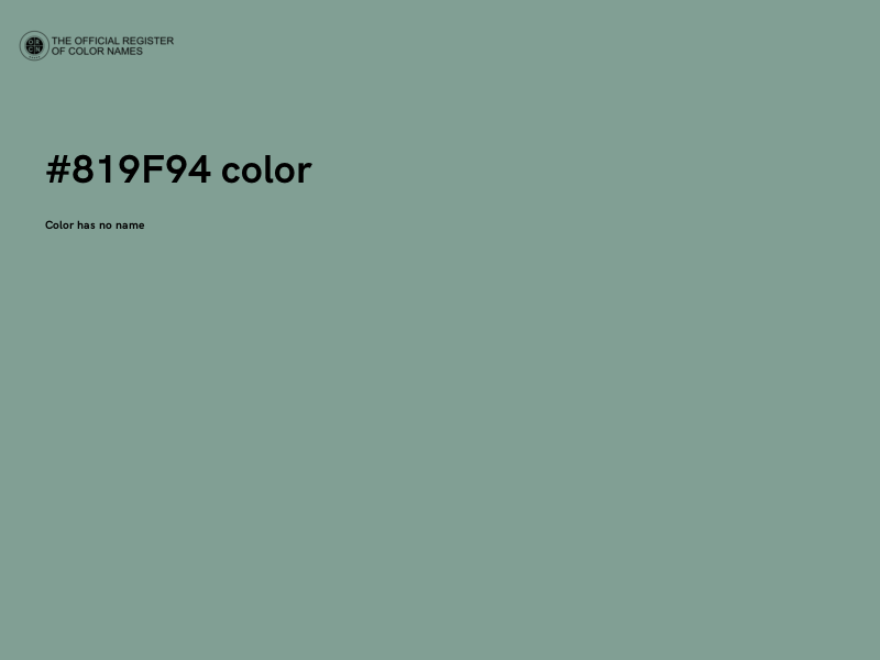 #819F94 color image