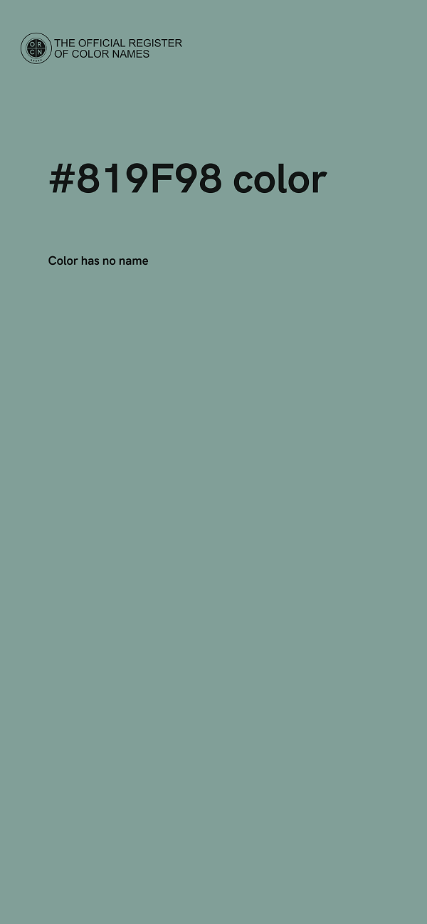 #819F98 color image